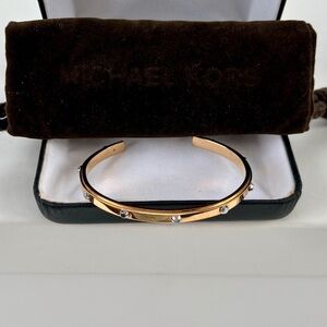 Michael Kors Rose Gold and Silver Studded Bracelet